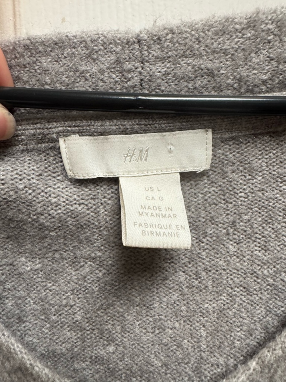 H&M Gray Crewneck Oversized Sweater - Picture 5 of 11